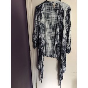 Blue Tie-dye Cardigan